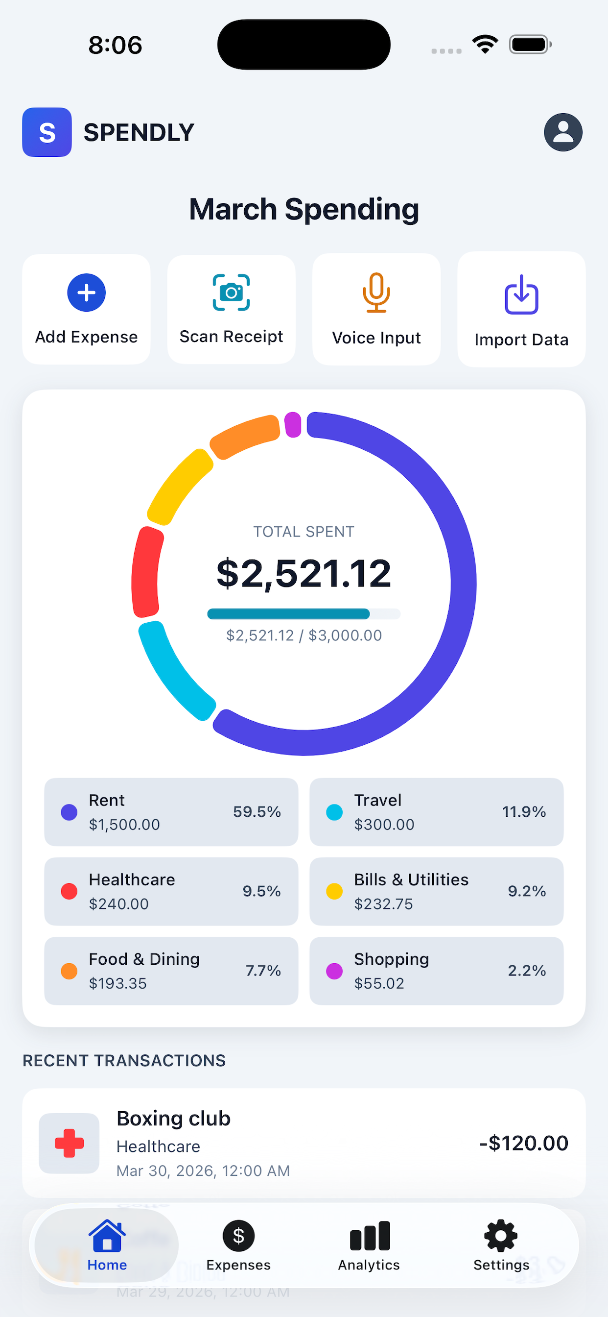 SPENDLY screenshot 1