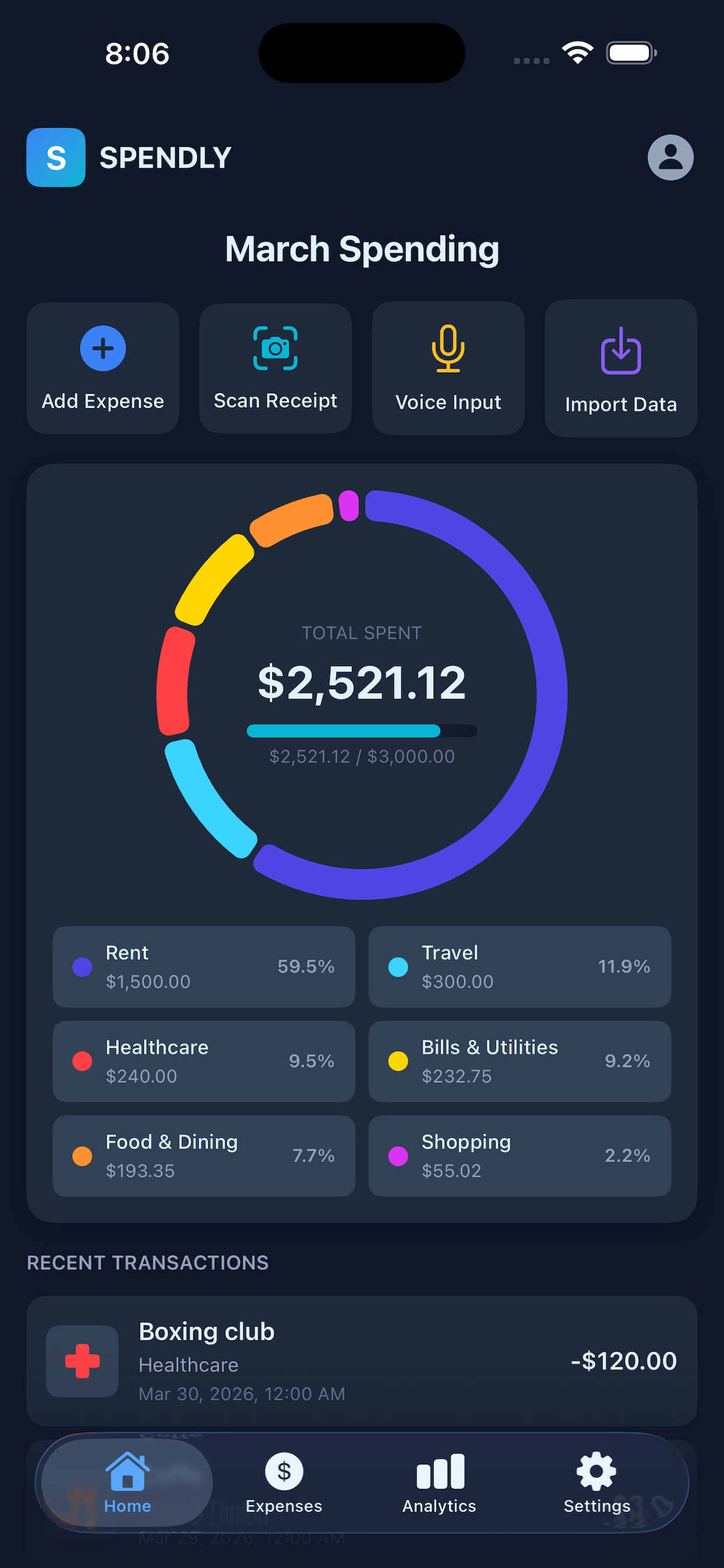 SPENDLY screenshot 2